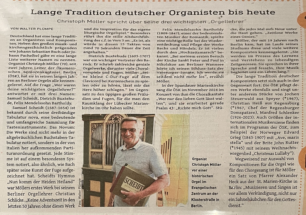 2025-07-06 Lange Tradition deutscher Organisten bis heute