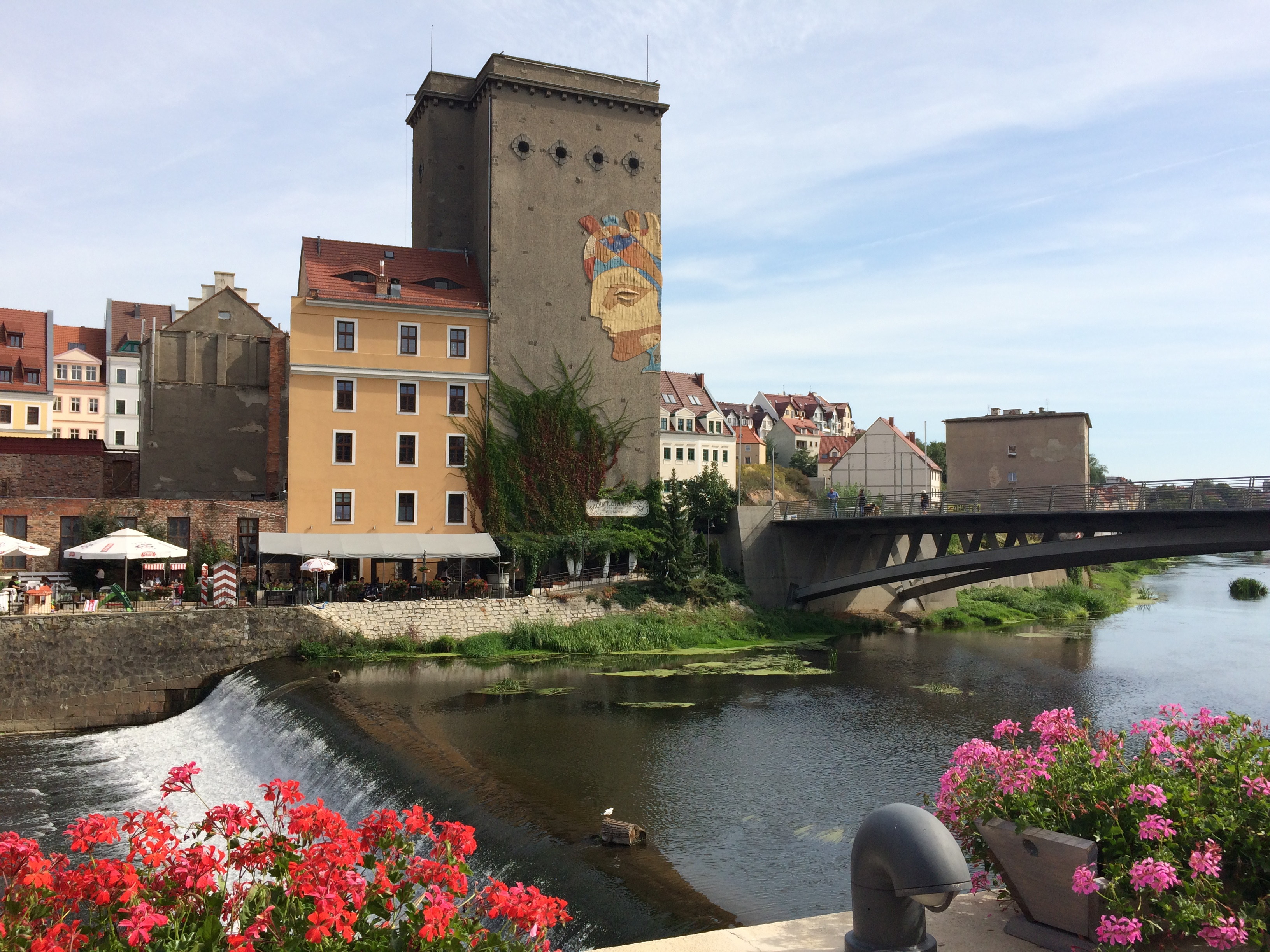 Chorreise nach Görlitz mit Blick über die Neiße am 14. September 2019